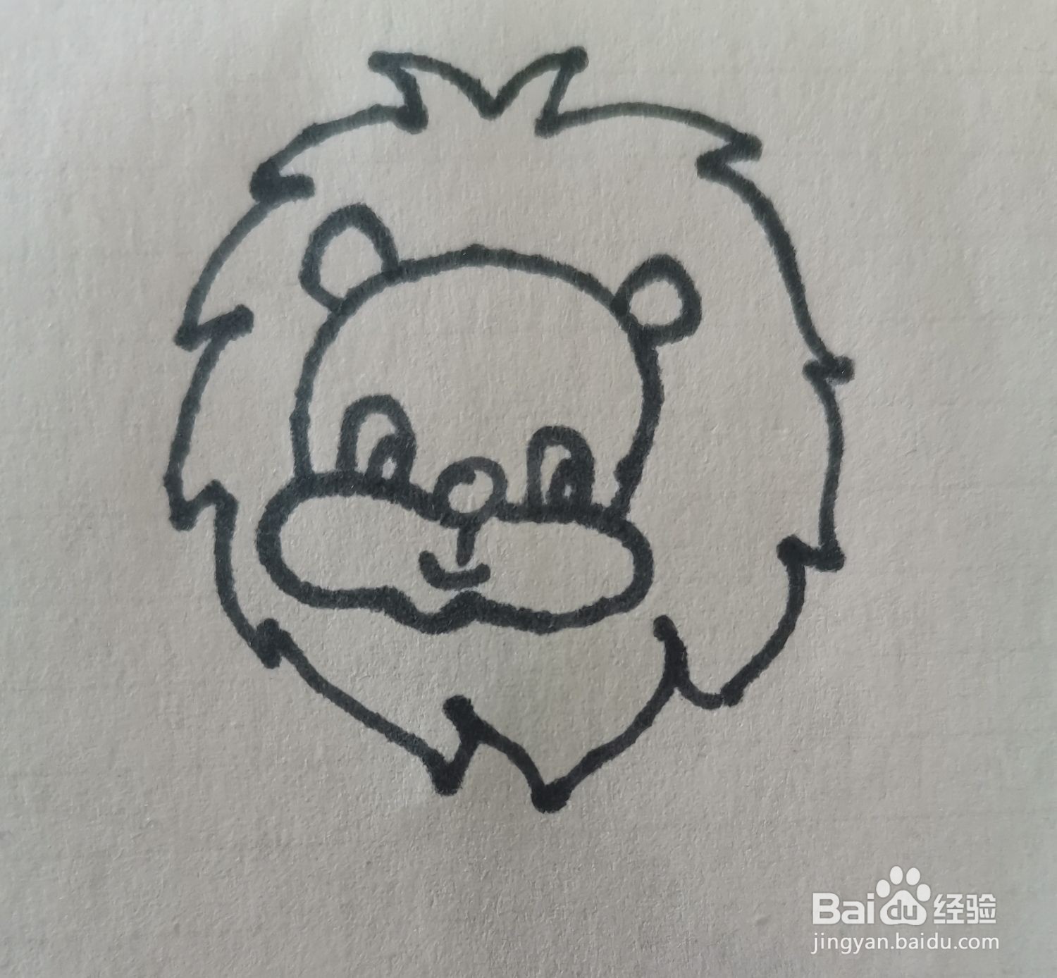 狮子简笔画怎么画
