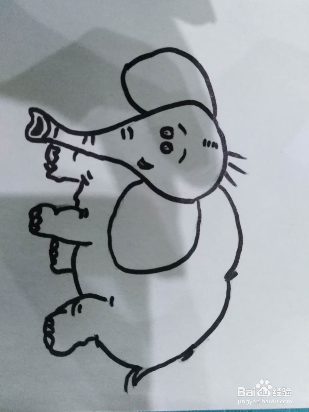 大象的简笔画如何画