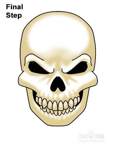 如何为万圣节画一个头骨——加菲的吃货生活