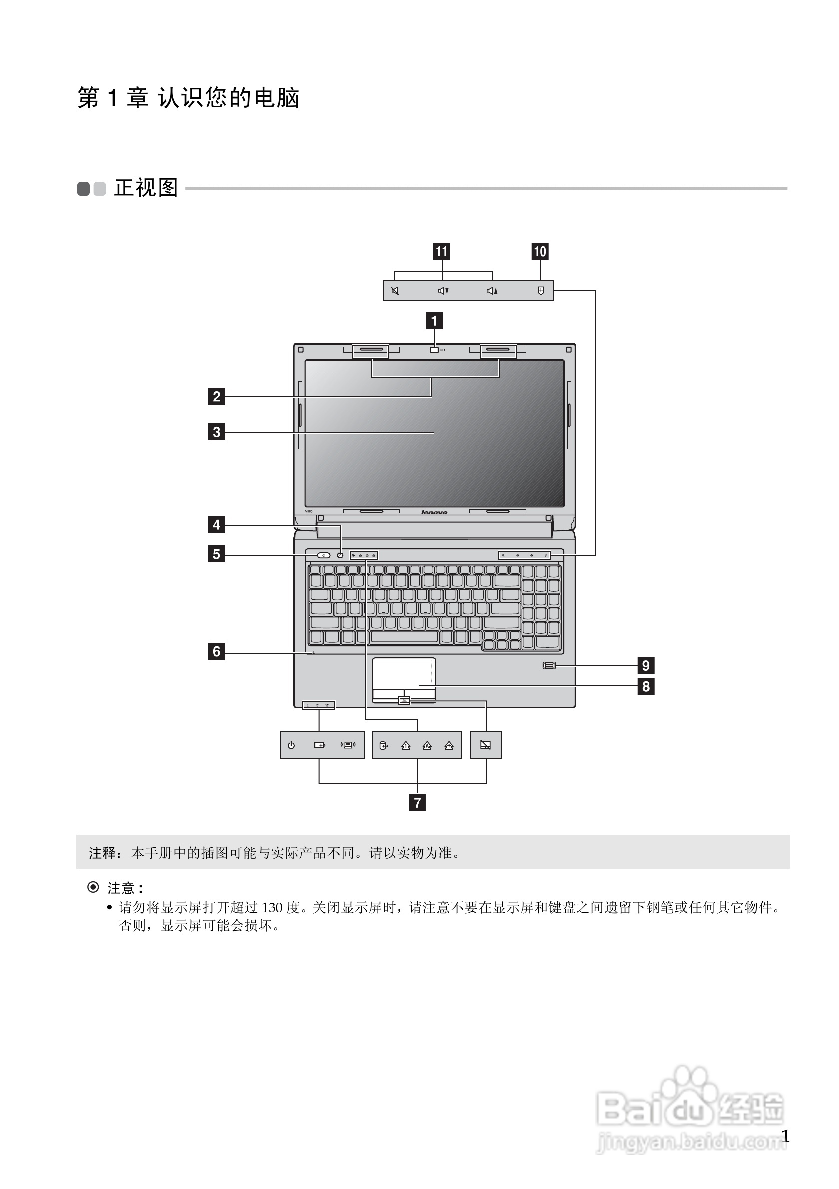 联想V560笔记本电脑使用说明书:[1]