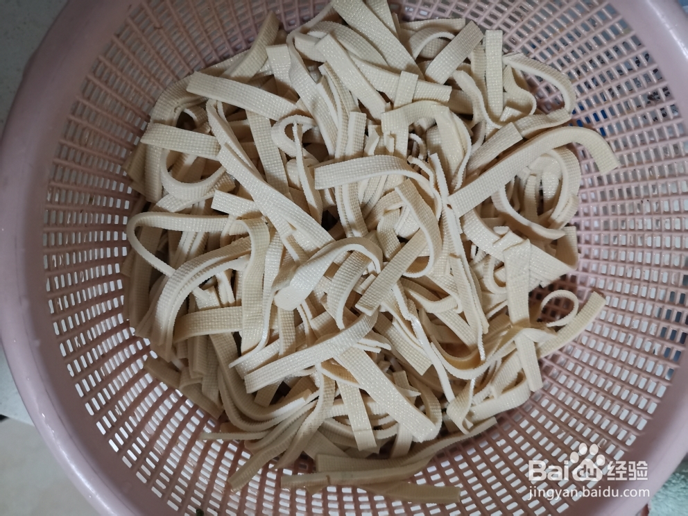 新手易做的清炒豆腐皮