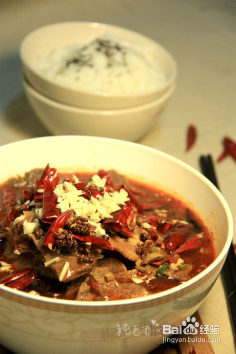 宴客中被朋友赞不绝口的美食----水煮牛肉(辣口菜)