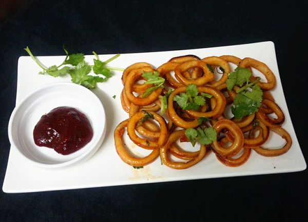 奥尔良烤鱿鱼圈