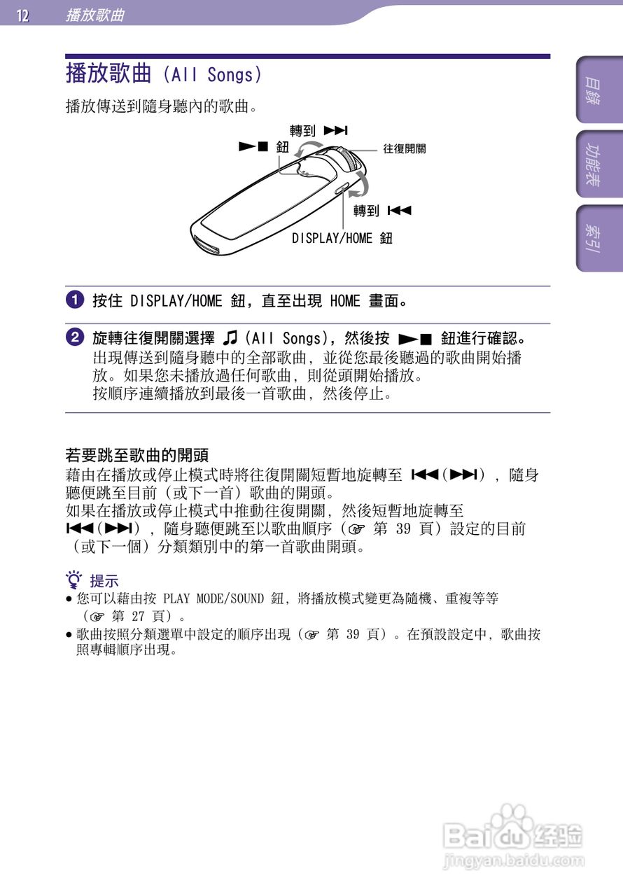 SONY索尼NW-S706F数码影音使用说明书:[2]