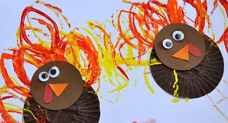 幼儿园简单手工制作火鸡卡片的做法教程