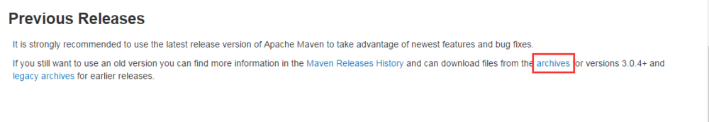 maven历史版本下载
