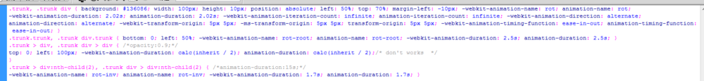 HTML5+CSS3实现树被风吹动摇晃