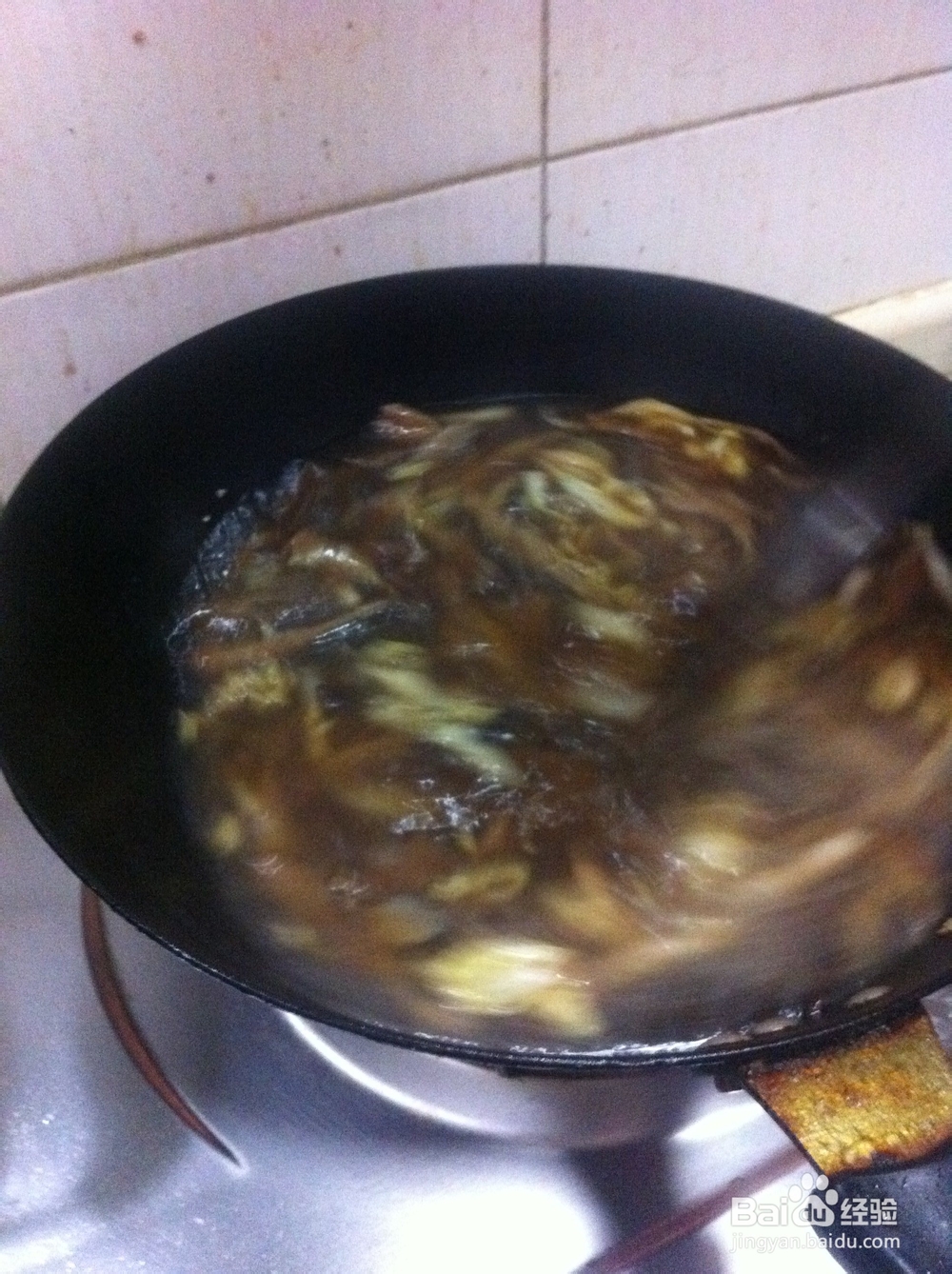 简单易做-健康少油盐的白菜蘑菇肉丝烩饼