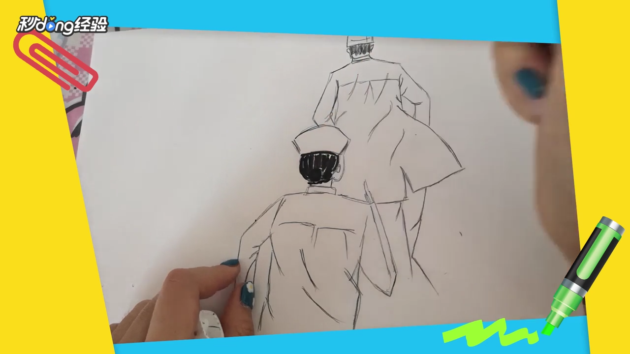 疫情一线人员的简笔画怎么画？