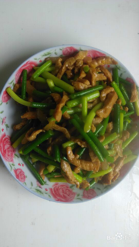 蒜苔炒肉怎么炒