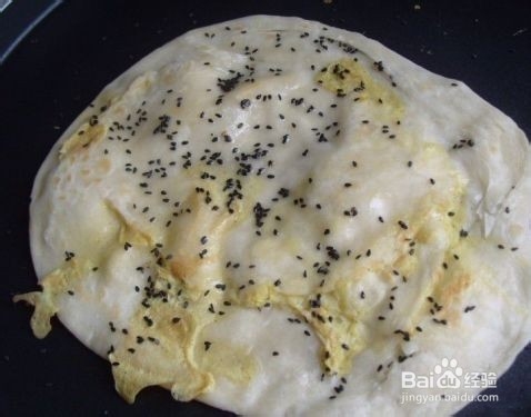 开心早餐：蛋香黑芝麻烙饼的做法