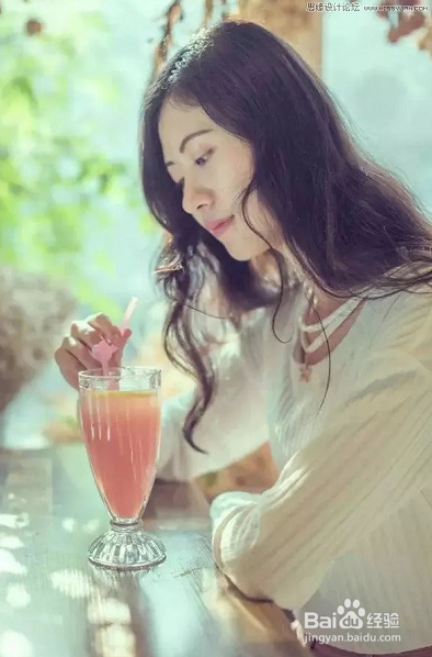 PS怎么调出人像照片复古甜美效果？