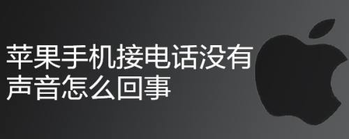 蘋果手機接電話沒有聲音怎麼回事