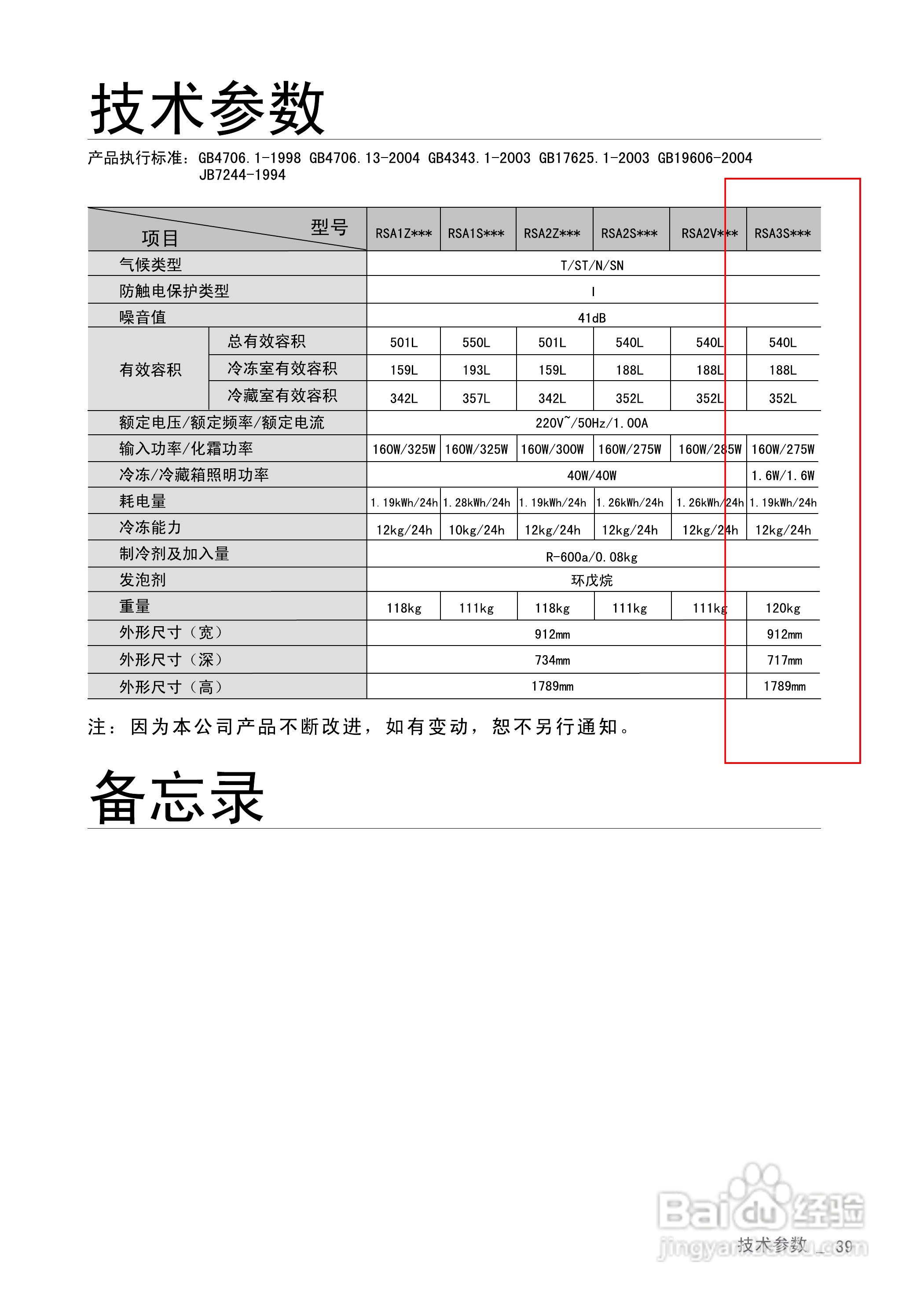 三星RSA3SHCR电冰箱使用说明书:[4]