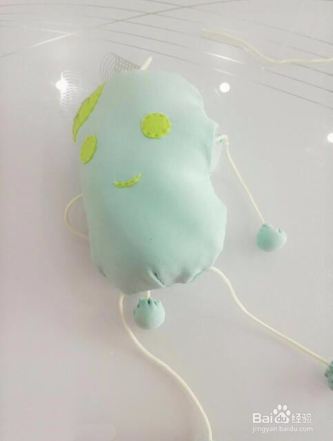 不织布绿豆娃娃