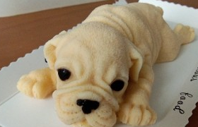 抖音网红3D沙皮狗-巧克力慕斯的做法（蛋黄版）