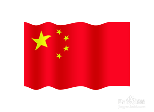 如何利用PS工具将平面五星红旗设计出飘动效果?