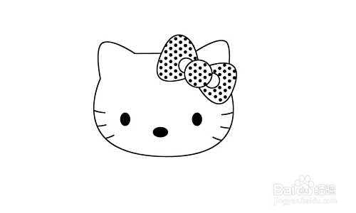 如何画一个可爱的猫头?