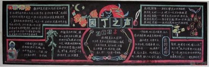教师节黑板报,怎么画