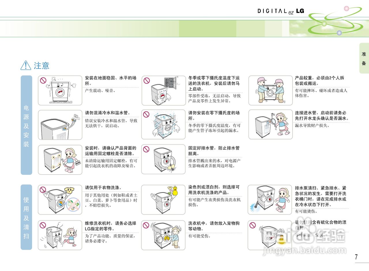 LG WD-1247ERD洗衣机使用说明书:[1]