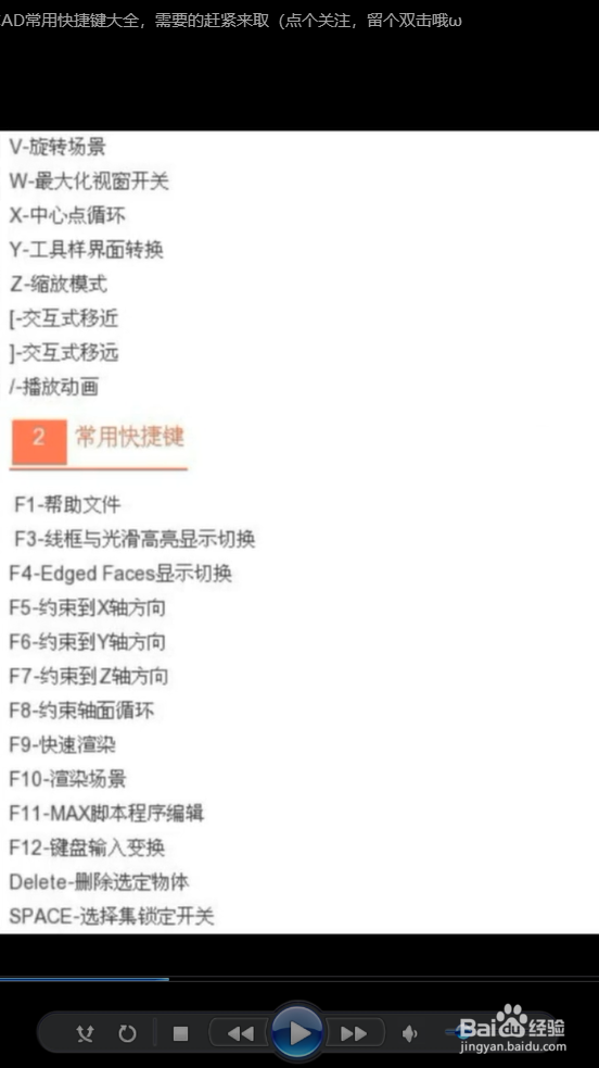 3DMAX与CAD有哪些常用快捷键