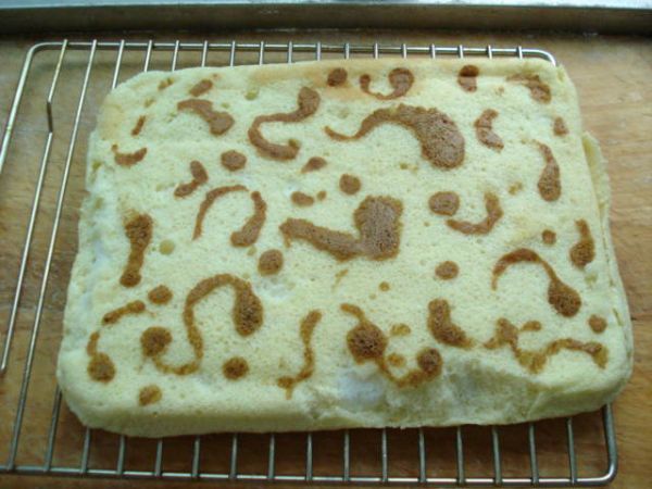 咖啡彩绘蛋糕卷