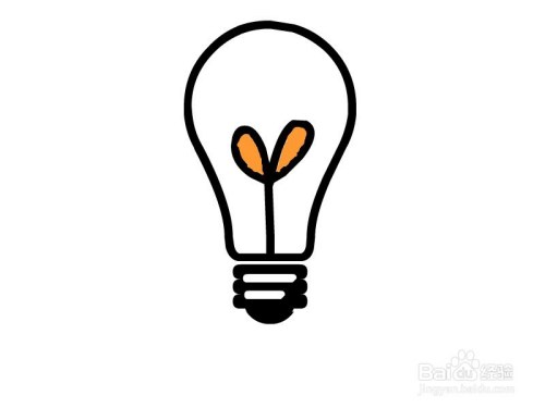 怎么画灯泡简笔画