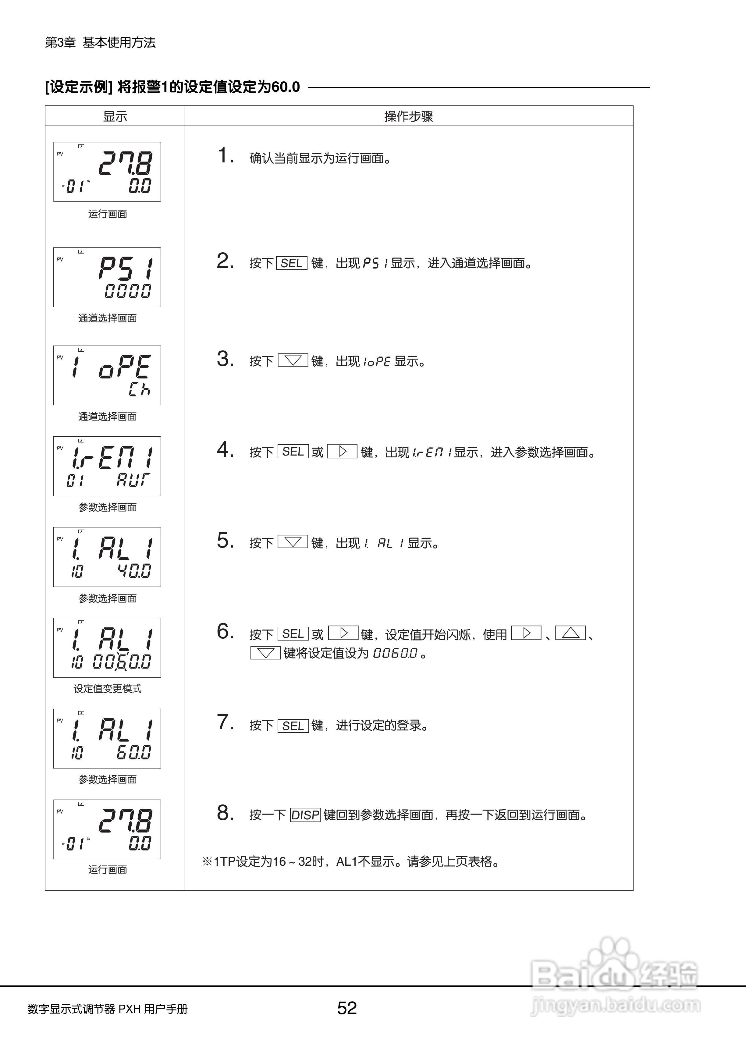 富士PXH普通型数字显示式调节器操作手册:[6]
