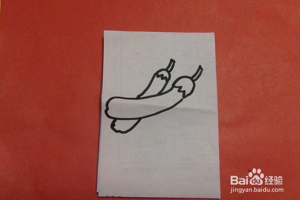 怎样画茄子？儿童入门儿学画蔬菜。