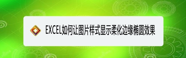 <b>EXCEL如何让图片样式显示柔化边缘椭圆效果</b>