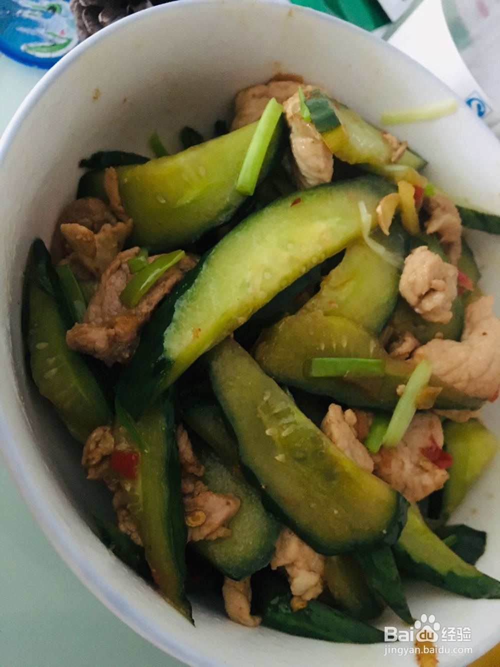 瘦肉炒黄瓜做法