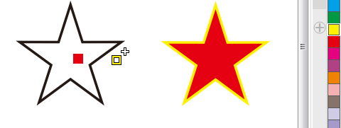 CorelDRAW如何设置填充颜色和边框颜色