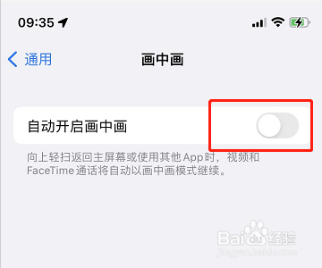 苹果在哪关掉画中画功能
