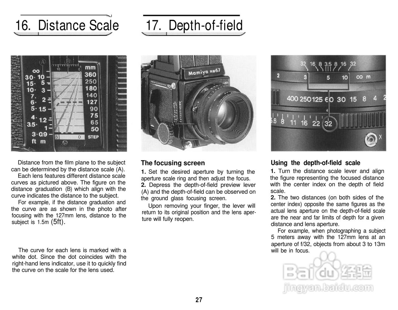 Mamiya RB67 Pro SD数码相机说明书:[3]