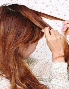 法式麻花辫的编法图解