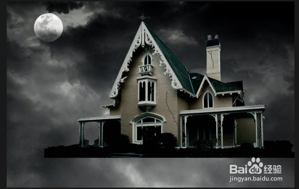 Photoshop之梦游鬼屋2