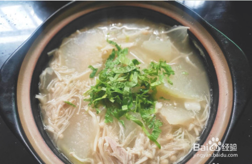 金针菇冬瓜肉片汤怎么做