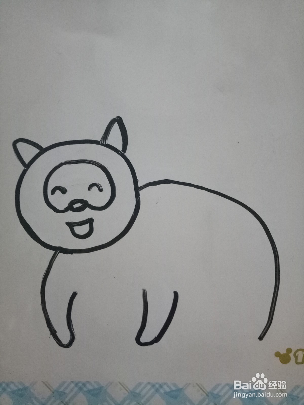 简笔画小浣熊