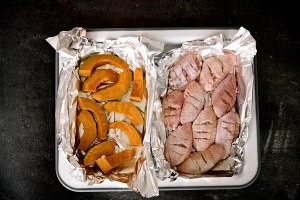 南瓜蛋黄焗鸡翅的做法