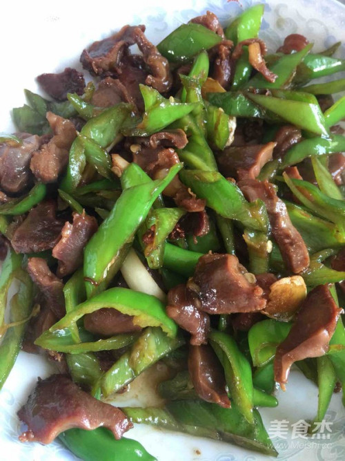 辣椒炒鸡胗的做法