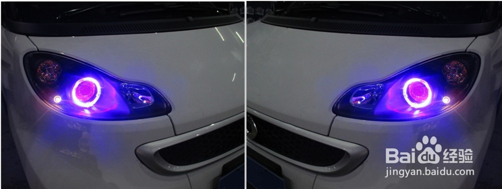 奔驰 smart fortwo 灯光升级改装Q5双光透镜