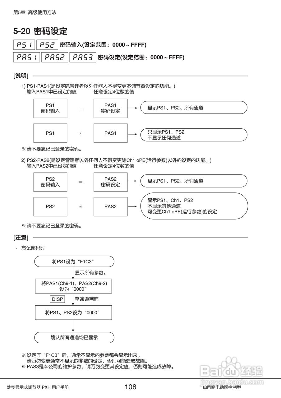 富士PXH电动阀控制型数字显示式调节器操作手册:[11]