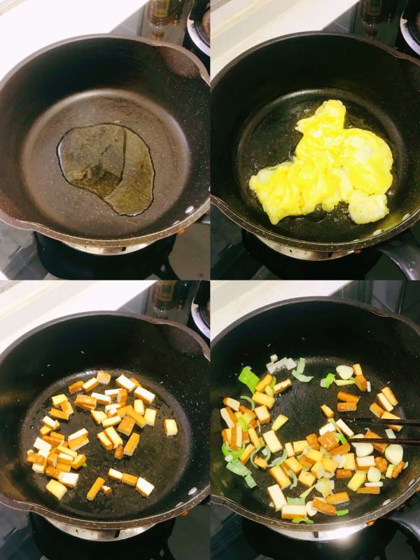 西蓝花豆干炒槐花麦饭