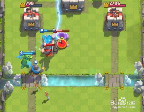 皇室战争坦克一波的暗夜闪石流