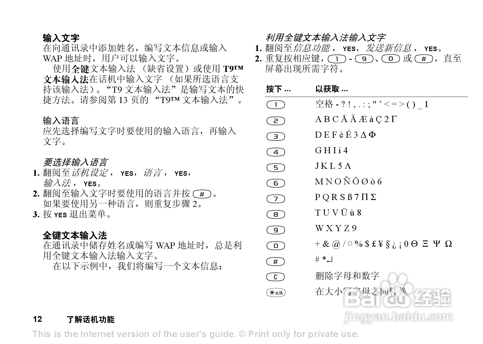 索尼爱立信T102手机使用说明书:[2]