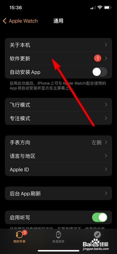 苹果手表在哪里更新系统？