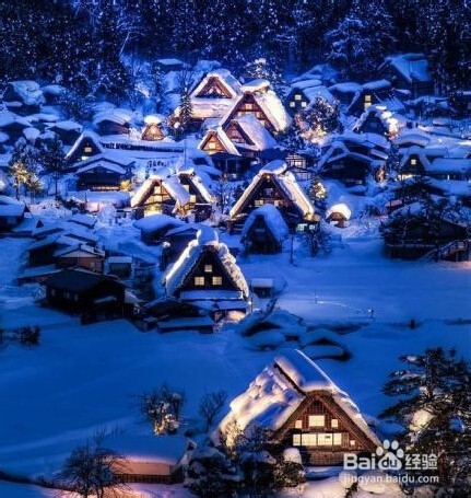雪白的世界一日本白川乡合掌村