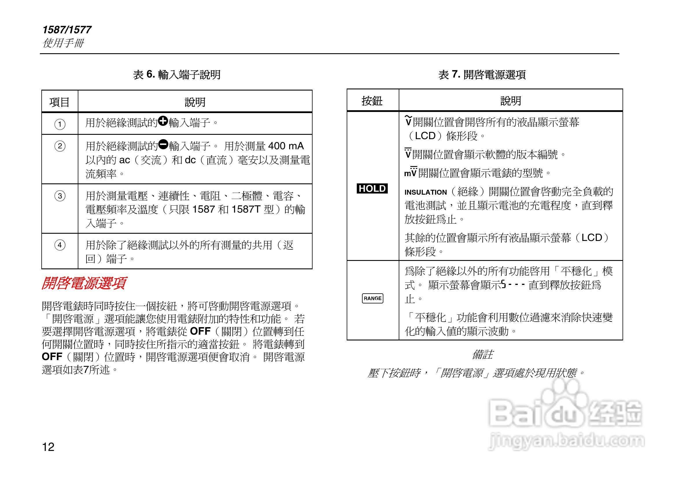 福禄克Fluke 1587绝缘万用表使用说明书:[3]