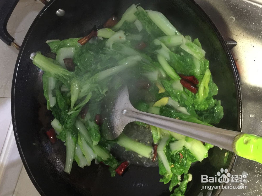 好吃的炝炒小白菜