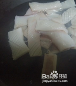 盛夏肥美时节——芫爆鱿鱼卷